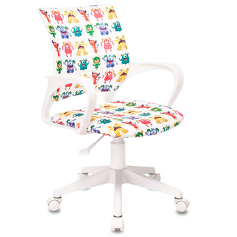  Кресло Бюрократ Burokids 1 W (Burokids 1 W-Monster) белый монстры 