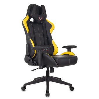  Кресло Zombie Viking 5 Aero Yellow эко.кожа черный/желтый 