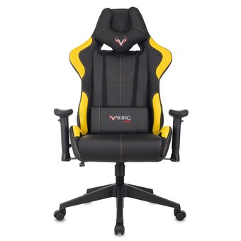  Кресло Zombie Viking 5 Aero Yellow эко.кожа черный/желтый 