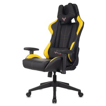  Кресло Zombie Viking 5 Aero Yellow эко.кожа черный/желтый 