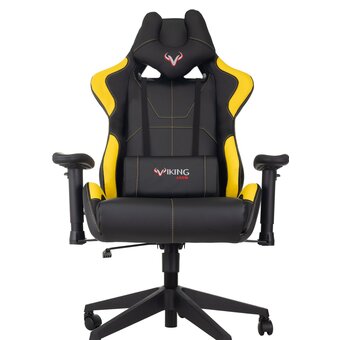  Кресло Zombie Viking 5 Aero Yellow эко.кожа черный/желтый 