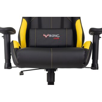  Кресло Zombie Viking 5 Aero Yellow эко.кожа черный/желтый 
