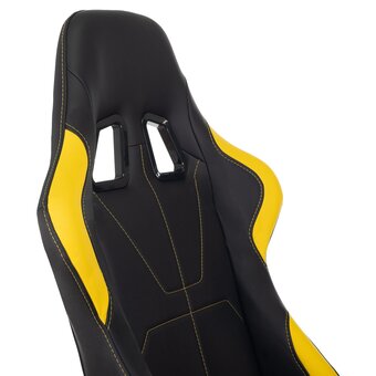  Кресло Zombie Viking 5 Aero Yellow эко.кожа черный/желтый 