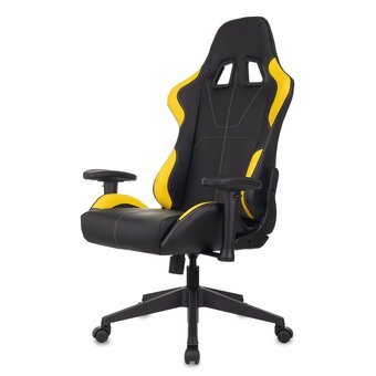  Кресло Zombie Viking 5 Aero Yellow эко.кожа черный/желтый 