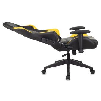  Кресло Zombie Viking 5 Aero Yellow эко.кожа черный/желтый 