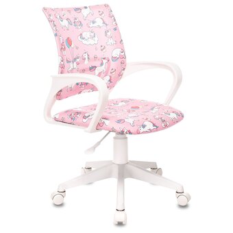  Кресло Бюрократ Burokids 1 W (Burokids 1 W-Unicorn) розовый единороги 