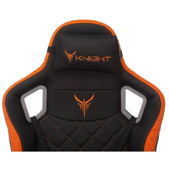  Кресло Knight Outrider BO эко.кожа черный/оранжевый 