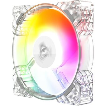  Вентилятор Alseye N12-W FAN 120mm, 700-1800rpm, 25.98-64.46CFM, 17.4-34.8dBA, PWM, White, RTL 