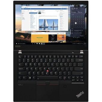  Ноутбук Lenovo ThinkPad T14 Gen 2 (20XK007CMH) 14" FHD IPS 300N/Ryzen 5 PRO 5650/8GB/SSD256GB/AMD Radeon/Fingerprint/Backlit/Win10 Pro/Black 