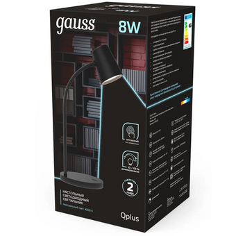  Светильник Gauss GT6032 на подставке черный 8Вт 