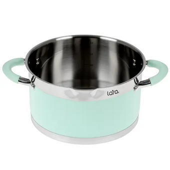  Кастрюля LARA LR02-543 Mint нерж 4,4л 