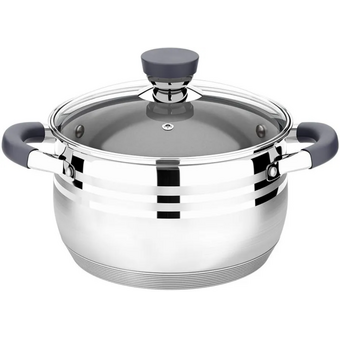  Кастрюля LARA Mercury LR02-473 нерж 4.9л 