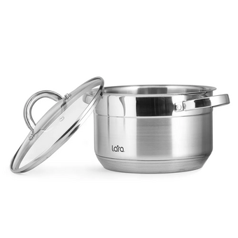  Кастрюля LARA Aurora LR02-400 нерж 2.0л 