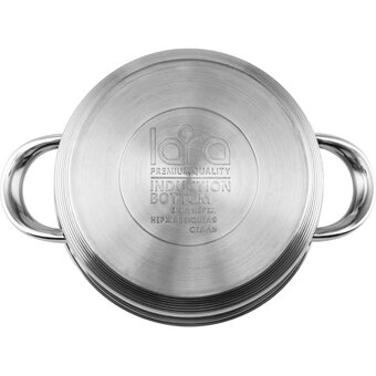  Кастрюля LARA Чикаго LR02-775 нерж 5.9л 
