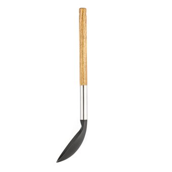  Поварская ложка LARA LR07-104 нейлон, ручка деревянная, стальной больстер 