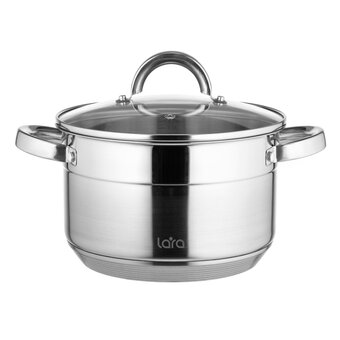  Кастрюля LARA Aurora LR02-401 нерж 2.8л 
