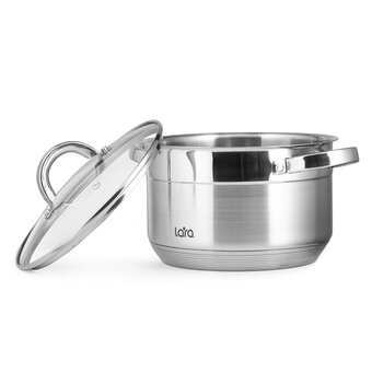  Кастрюля LARA Aurora LR02-401 нерж 2.8л 