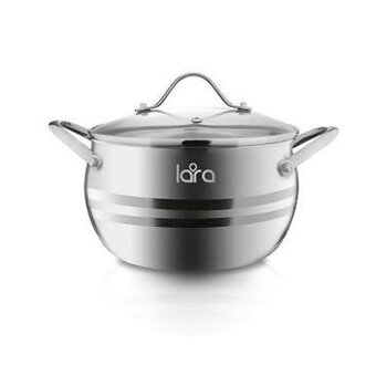  Кастрюля LARA Apple LR02-32 нерж 2.8л 