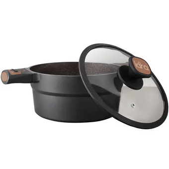  Кастрюля LARA Monaco Choco LR02-301 4.5л 
