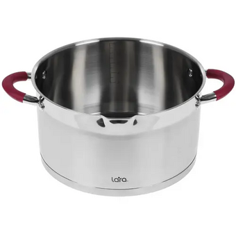  Кастрюля LARA LR02-315 Viva нерж 7.2л 