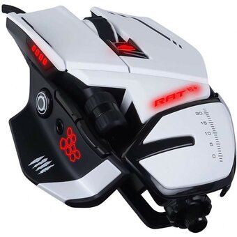  Мышь Mad Catz R.A.T. 6 (MR04DCINWH000-0) игровая проводная White 