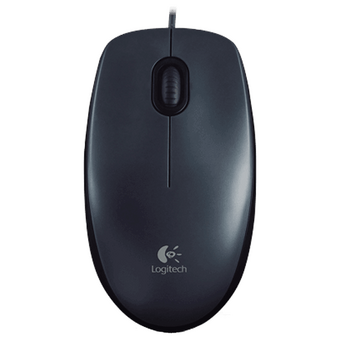  Мышь Logitech M100 (910-005006) USB Optical Wired Dark Grey 