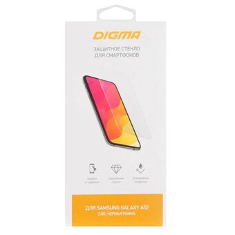  Защитное стекло Digma (DGG2SAA52A) для Samsung Galaxy A52 2.5D 1шт. 