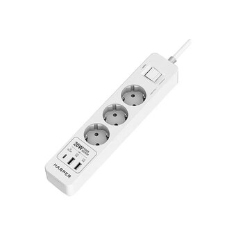  Сетевой фильтр HARPER UCH-430 H00003201 White PD3.0 