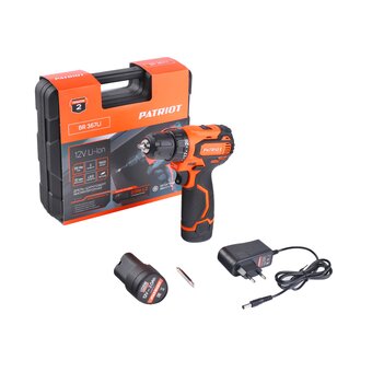  Дрель-шуруповерт PATRIOT BR 367Li 180201367 с акк и ЗУ 