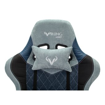  Кресло Zombie Viking 7 Knight BL Fabric текстиль/эко.кожа синий 