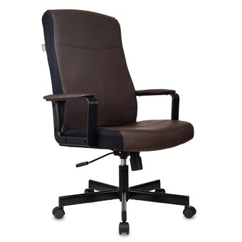  Кресло Бюрократ Dominus-BR искусств. кожа коричневый/черный 