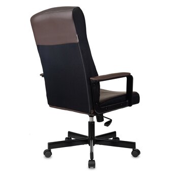  Кресло Бюрократ Dominus-BR искусств. кожа коричневый/черный 