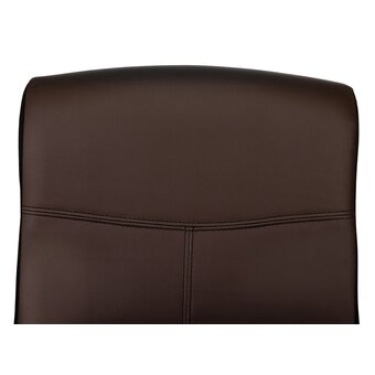  Кресло Бюрократ Dominus-BR искусств. кожа коричневый/черный 