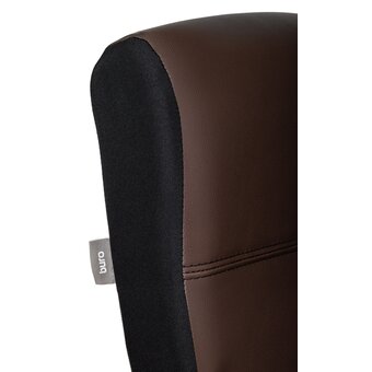  Кресло Бюрократ Dominus-BR искусств. кожа коричневый/черный 