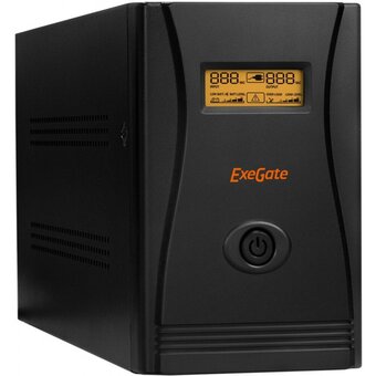  ИБП ExeGate SpecialPro Smart LLB-1000.LCD.AVR.EURO.RJ (EP285487RUS) 1000VA/650W Black 