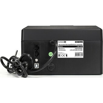  ИБП ExeGate Neo Smart LHB-800.LCD.AVR.8SH.CH.USB (EX293857RUS) 800VA/480W Black 