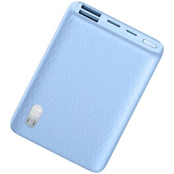  Внешний аккумулятор Xiaomi (Mi) ZMI QB817 Blue 10000mAh Type-C Mini 3A, 22,5W, QC 3.0, PD 3.0  голубой 