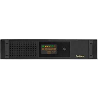  ИБП ExeGate ServerRM UNL-1000.LCD.AVR.2SH.3C13.USB.2U (EX293850RUS) 1000VA/650W Black 