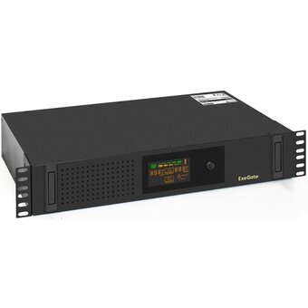  ИБП ExeGate ServerRM UNL-1000.LCD.AVR.2SH.3C13.USB.2U (EX293850RUS) 1000VA/650W Black 