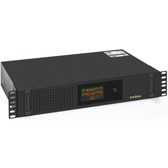  ИБП ExeGate ServerRM UNL-800.LCD.AVR.2SH.3C13.USB.2U (EX293849RUS) 800VA/480W Black 