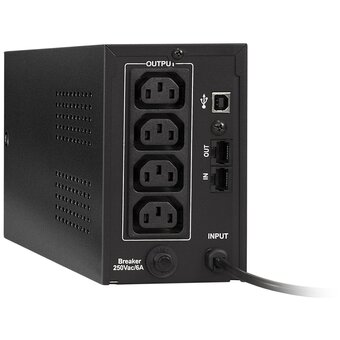  ИБП ExeGate SpecialPro Smart LLB-600.LCD.AVR.2SH (EX292765RUS) 600VA/360W Black 