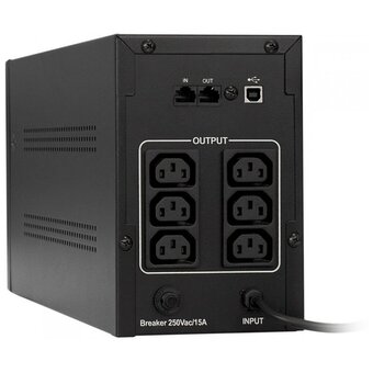  ИБП ExeGate SpecialPro UNB-1500.LED.AVR.EURO.RJ (EP285499RUS) 1500VA/950W Black 