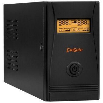  ИБП ExeGate SpecialPro Smart LLB-600.LCD.AVR.2SH (EX292765RUS) 600VA/360W Black 