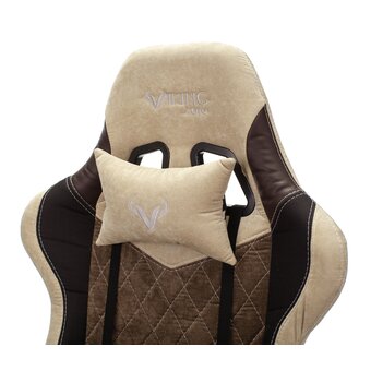  Кресло Zombie Viking 7 Knight Fabric (Viking 7 Knight BR) текстиль/эко.кожа коричневый/бежевый 