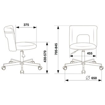  Кресло Бюрократ KF-1M/Red 26-22 красный 