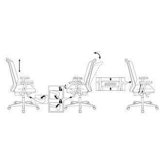  Кресло Бюрократ MC-611N TW-01 38-418 (MC-611N/B/418B) сетка/ткань черный 