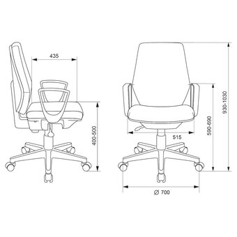  Кресло Бюрократ CH-545/415-Blue 38-415 синий 