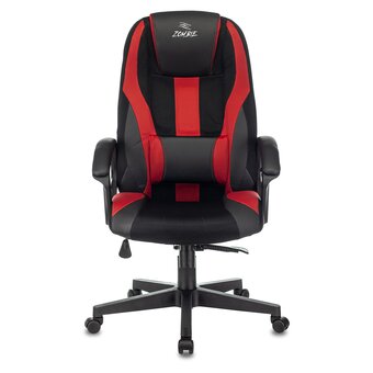  Кресло Zombie 9 Red текстиль/эко.кожа черный/красный 
