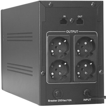  ИБП ExeGate SpecialPro UNB-1000.LED.AVR.EURO.RJ (EP285483RUS) 1000VA/650W Black 
