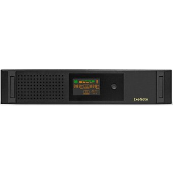 ИБП ExeGate ServerRM UNL-2000.LCD.AVR.2SH.3C13.USB.2U (EX293851RUS) 2000VA/1200W Black 